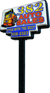 382 Auto Sales Bilboard Sign