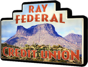 Ray Federal Credit Union Business Sign