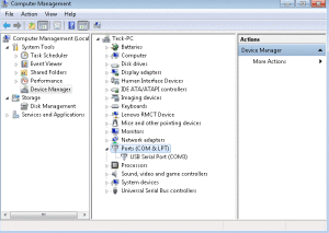 Guide For Ports in Device Manager