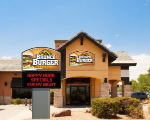 Outdoor Lighted Sign For Restaurant in Wheeling West Virginia